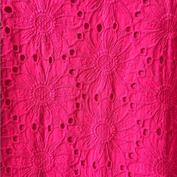 Sigrid Olsen Crochet Eyelet Shift Dress, Pink 
Size S - Picture 4 of 8